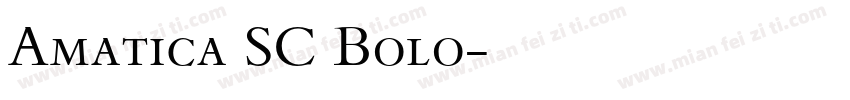 Amatica SC Bolo字体转换